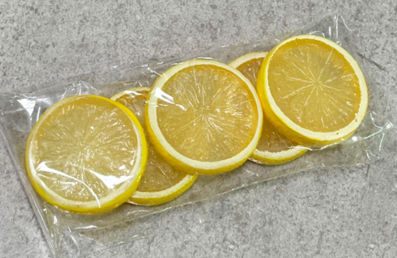 슬라이스 레몬 조각 5개입 수채화용 정물